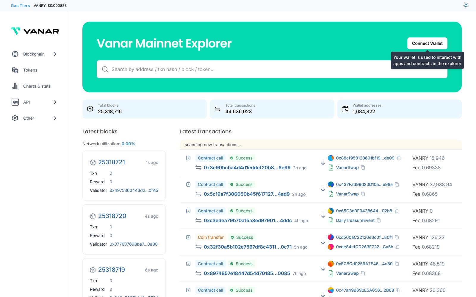 Chain Explorer — Block Explorer